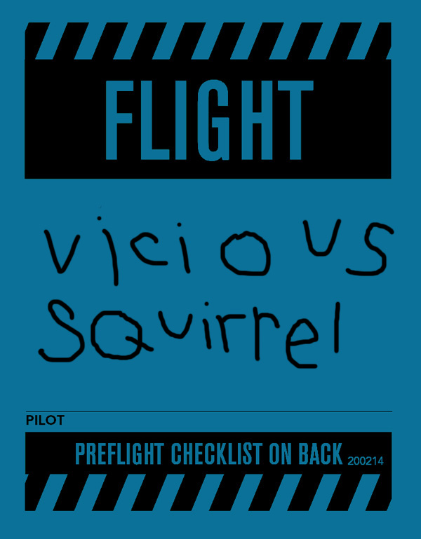 blue flight tag